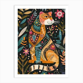 Leopard In The Jungle 43 Art Print