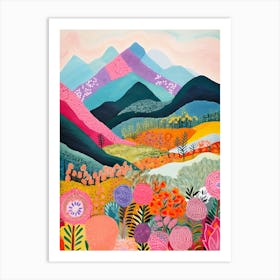 Abstract Mountain 1 Art Print