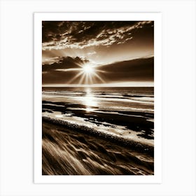 Sunset At The Beach 688 Art Print