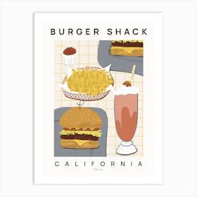 Burger Shack Art Print