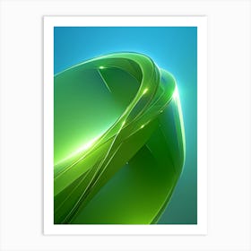 Abstract Green Art Print