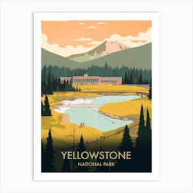Yellowstone National Park Vintage Travel Poster 2 Art Print