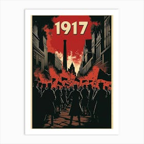 Aihrgdesign A Vintage Political Poster Depicting The Russian 4 Art Print