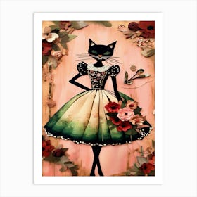 Dress Up Cat 2 Art Print