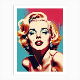 Marilyn Monroe Portrait Pop Art (14) Art Print