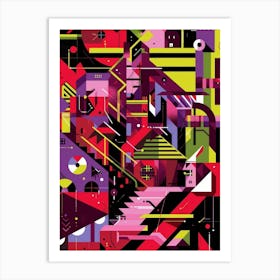 Abstract Cityscape 21 Art Print