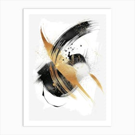 Abstract Black And Gold Canvas Print 20 Art Print