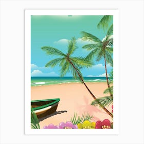 Boat On The Beach 1 Art Print