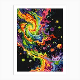 Galaxy Swirl Art Print