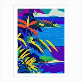Cebu Island Philippines Colourful Painting Tropical Destination Art Print