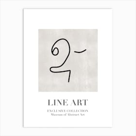 Line Art Abstract Collection 06 Art Print