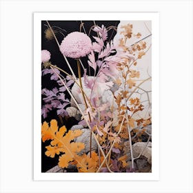 Flower Illustration Statice 4 Art Print