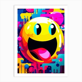 Smiley Face Painting 1 Art Print