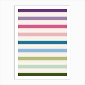 Colorful Stripes | 03 Art Print