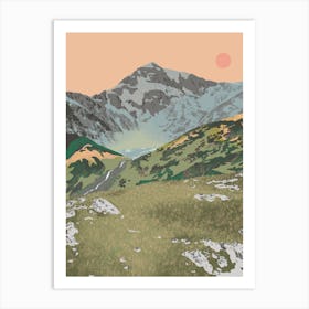 Snowdon Yr Wyddfa Mountain Art Print