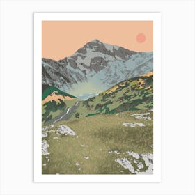 Snowdon Yr Wyddfa Mountain Art Print Art Print