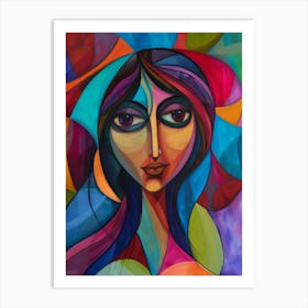 Woman'S Face 97 Art Print