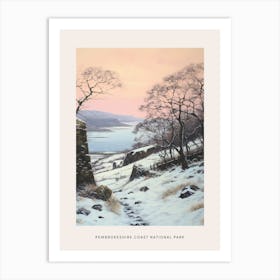 Dreamy Winter National Park Poster  Pembrokeshire Coast National Park United States 3 Art Print
