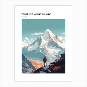 Tour De Mont Blanc France 6 Hiking Trail Landscape Poster Art Print