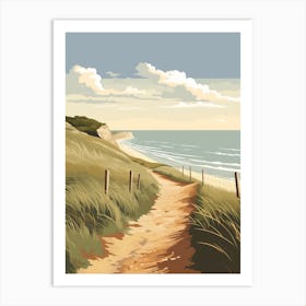The Norfolk Coast Path England 4 Hiking Trail Landscape Art Print