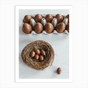 Eggs In A Nest 4 Art Print