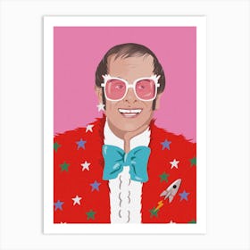 Elton John Art Print