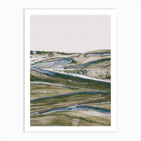 Green Hills Art Print