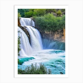 Manavgat Waterfall, Turkey Realistic Photograph (2) Art Print