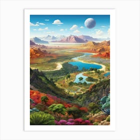 Landscape Painting 2 Art Print