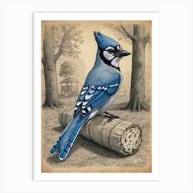 Blue Jay 1 Art Print