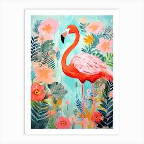 Flamingo 34, Matisse Inspired Art Print