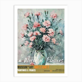 A World Of Flowers, Van Gogh Exhibition Carnation 2 Art Print