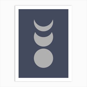 Moon Phases - Minimalist Moon Art 2 Art Print