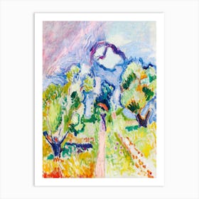 Henri Matisse Painting - Promenade des Oliviers, France 1905 HD Art Print