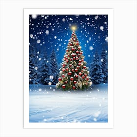 Season Background Holiday Merry Ornament Text New Year Decorating Eve Happy Design Card (16) Art Print