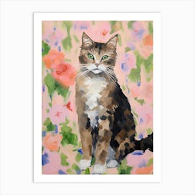 A Manx Cat Painting, Impressionist Painting 2 Art Print