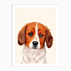 Nederlandse Kooikerhondje Illustration Dog Art Print