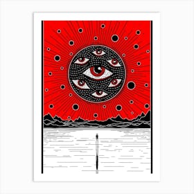 Evil eye Art Print