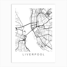 Liverpool Map Art Print