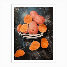 Art Deco Sweet Potato 2 Art Print