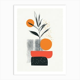 Abstract Plant Canvas Print Art Print