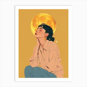 Moon Girl 2 Art Print