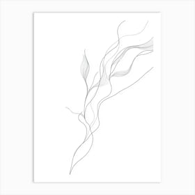 Abstract Line Drawing 5 Art Print