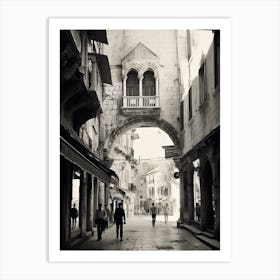Split, Croatia, Mediterranean Black And White Photography Analogue 3 Art Print