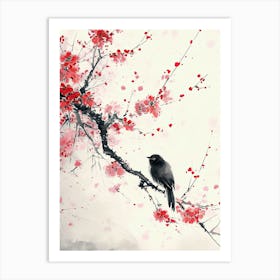 Chinese Cherry Blossom Painting Art Print