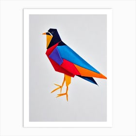 Harrier Origami Bird Art Print