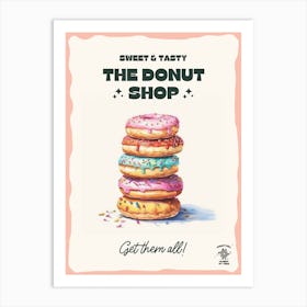 Stack Of Sprinkles Donuts The Donut Shop 2 Art Print