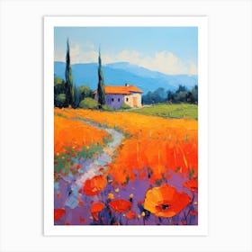 Poppies In The Field 8 Art Print