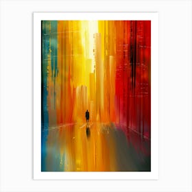 Abstract Cityscape Art Print