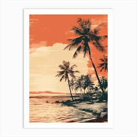 Bantayan Island Beach Philippines At Sunset 1 Art Print